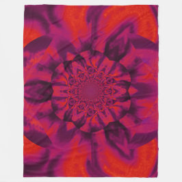 Cobertor De Velo Lotus em Red Satin Fleece Blanket