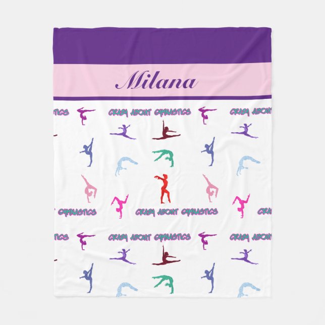 Cobertor De Velo Louca Sobre A Ginástica (Frente)