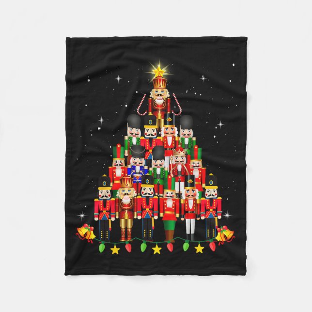 Cobertor De Velo Loudest Nutcracker Group Matching Family Holiday F (Frente)
