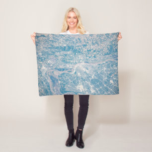 Cobertor De Velo Louis, Missouri Ao Longo Do Rio Mississippi.