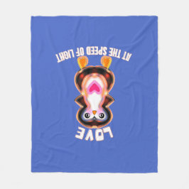 Cobertor De Velo Love at the Speed of Light Penguin Gift
