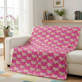 Cobertor De Velo LOVE Fleece Blanket