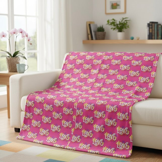 Cobertor De Velo LOVE Fleece Blanket (Criador carregado)