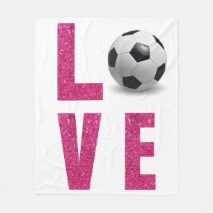 Cobertor De Velo Love Soccer