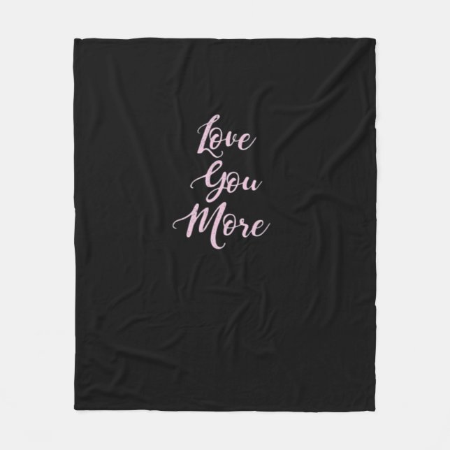 Cobertor De Velo Love You More Classic Appeal  (Frente)