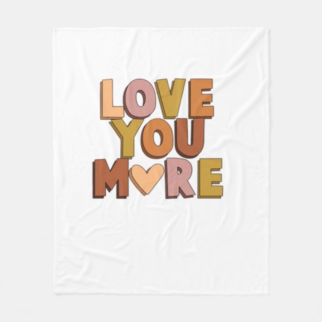 Cobertor De Velo Love You More Minimal Romantic Style  (Frente)