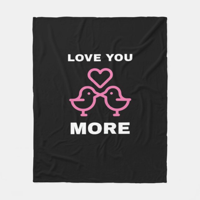 Cobertor De Velo Love You More Timeless Classic  (Frente)