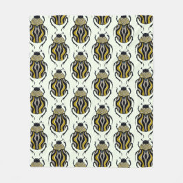 Cobertor De Velo Lover de Insetos do Padrão do Besouro