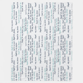 Cobertor De Velo Loyal to My Peace Fleece Blanket