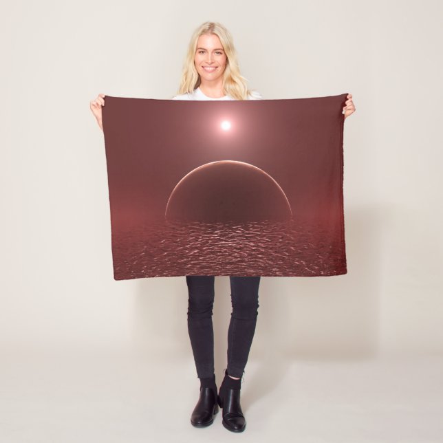 Cobertor De Velo Lua do Oceano Escarlate (In Situ)