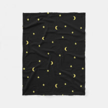 Lua Dourado e estrelas