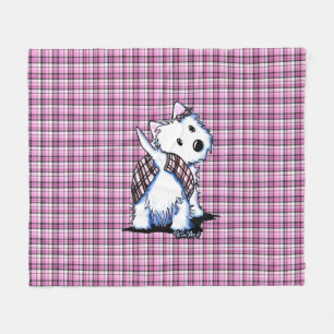 Cobertor De Velo Lua Westie das montanhas de Kilted