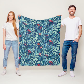 Cobertor De Velo Lush Flamingo Jungle