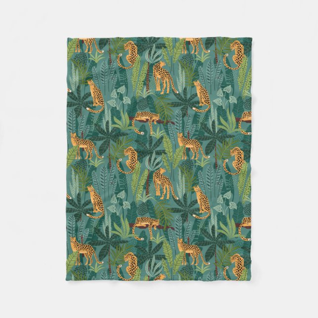 Cobertor De Velo Lush Lepard Jungle (Frente)