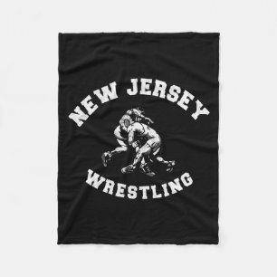 Cobertor De Velo Luta de New Jersey anos 80 Estilo Retrô Desgastado