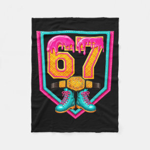 Cobertor De Velo Luta Drip Número 67 Lutador de Wrestling