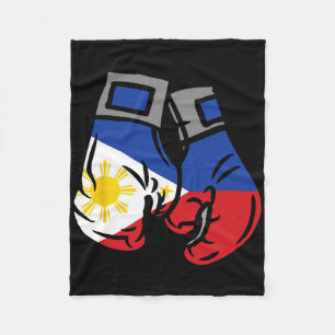 Cobertor De Velo Luva De Boxing Com Bandeira Das Filipinas