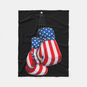 Cobertor De Velo Luvas de Boxe Bandeira Americana 4 de Julho Boxe 1