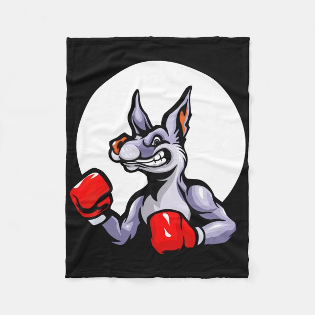 Cobertor De Velo Luvas de Boxe Canguru Kickboxing Luta Esporte Mma (Frente)