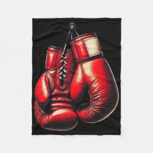 Cobertor De Velo Luvas de Boxe Vermelhas Boxe Esporte Boxeador Kick