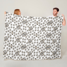 Cobertor De Velo Luxe modern animalprint be brave girl