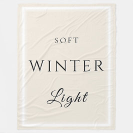 Cobertor De Velo Luz de inverno suave