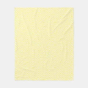 Cobertor De Velo Luz - teste padrão chave grego amarelo