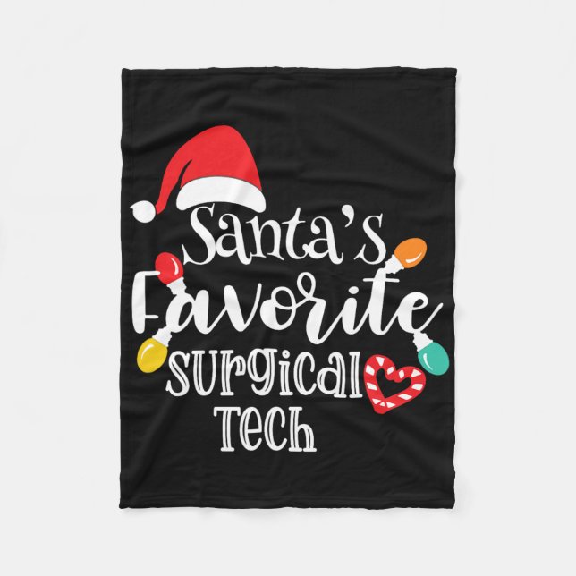 Cobertor De Velo Luzes de Natal da Técnica Cirúrgica Favorita do Pa (Frente)