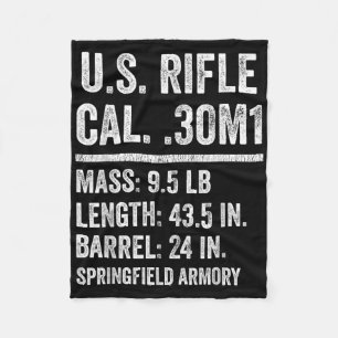 Cobertor De Velo M1 Garand Rifle Funny Ww2 Vet Segunda Guerra Mundi