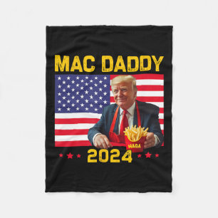 Cobertor De Velo Mac Pai Engraçado Fazer Trump Fries Mega Donald Tr