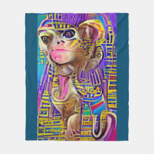 Cobertor De Velo Macaco Egípcio