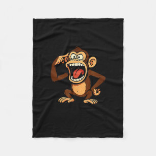 Cobertor De Velo Macaco Minha Mente É Um Lugar Perigoso Mas Minha B