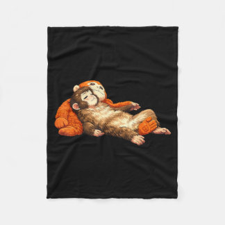 Cobertor De Velo Macaco punching bebê fofo animal engraçado
