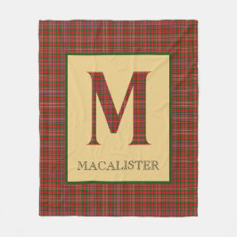 Cobertor De Velo MacAlister Tartan Monograma M