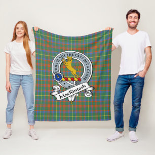 Cobertor De Velo MacKintosh Caça Antigo Distintivo de Clã Tartan Xa