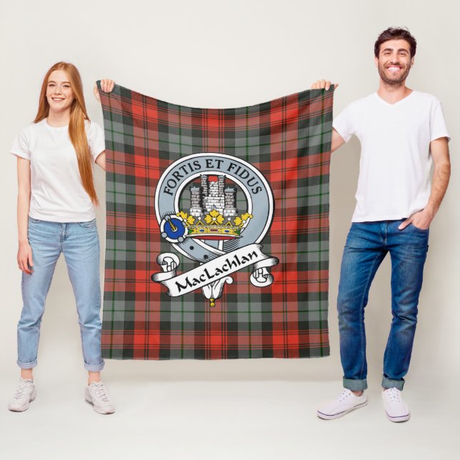 Cobertor De Velo MacLachlan Tartan Plaid Insígnia do Clã Resistente (In Situ)