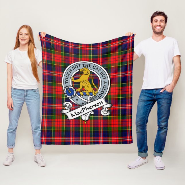 Cobertor De Velo MacPherson Moderno Emblema Clã Tartan Plaid (In Situ)