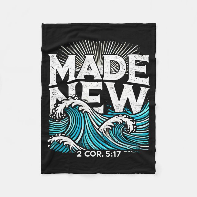 Cobertor De Velo Made New Baptized Baptism  (Frente)