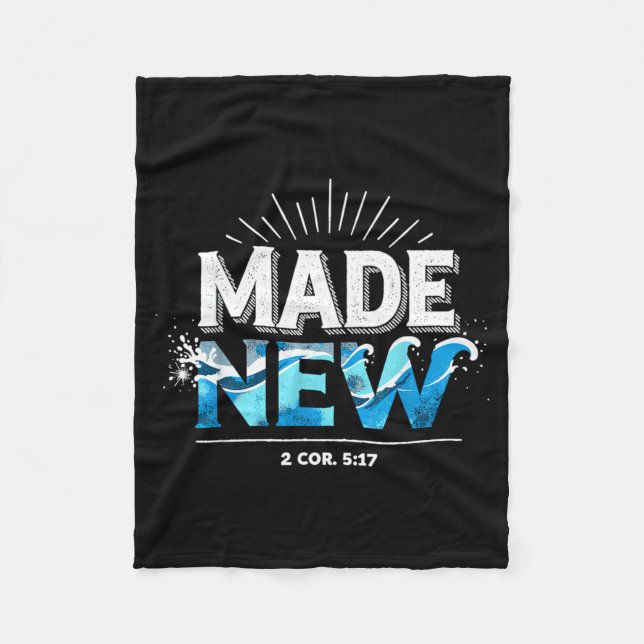 Cobertor De Velo Made New Baptized Baptism  (Frente)