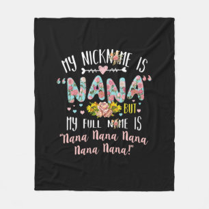 Cobertor De Velo Madre Art   Meu Apelido É Nana Aniversário