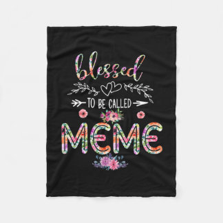 Cobertor De Velo Mãe Abençoada Por Ser Chamada Mãe E Flor Memorial