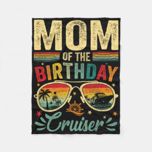 Cobertor De Velo Mãe Da Vintagem De Cruzeiro De Aniversário