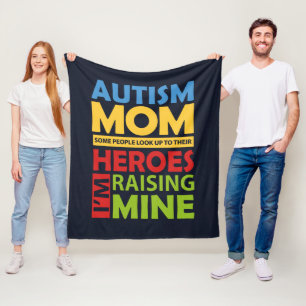 Cobertor De Velo Mãe de Autista Criando Meu Herói Inspirador