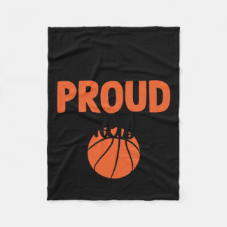 Cobertor De Velo Mãe De Basquete Louco E Orgulhosa - Citações Engra