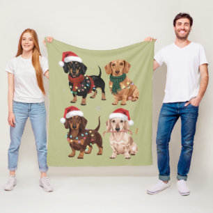 Cobertor De Velo Mãe de cachorro de Natal Dachshund Amante Presente