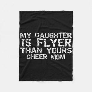 Cobertor De Velo Mãe de Cheerleader Minha Filha É Voadora Mais Que