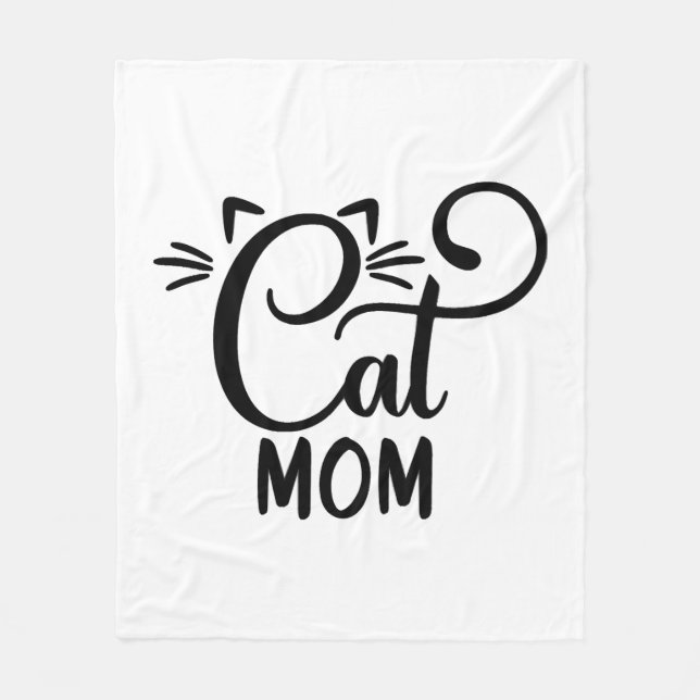 Cobertor De Velo Mãe de gato (Frente)