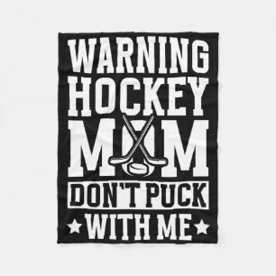 Cobertor De Velo Mãe De Hockey De Um Jogador De Hockey Funny Mam De