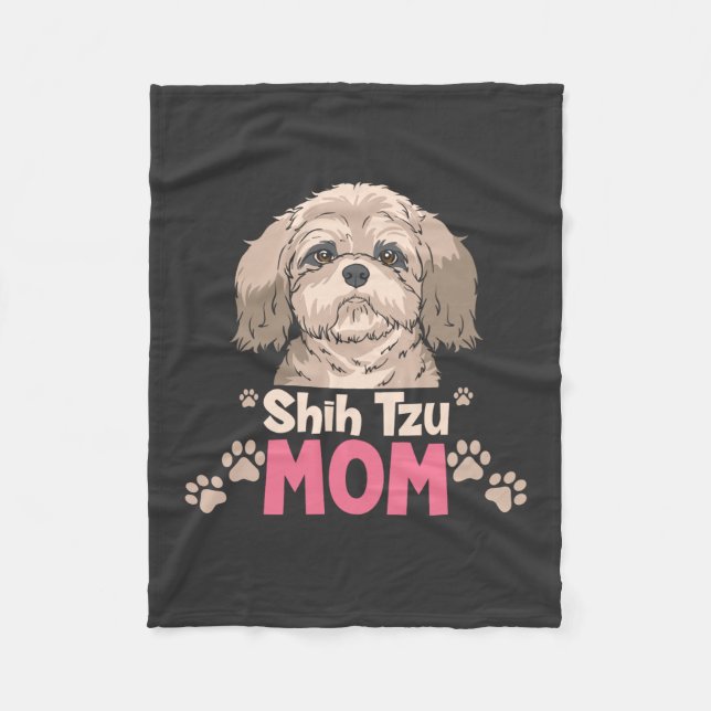 Cobertor De Velo Mãe de Shih Tzu (Frente)