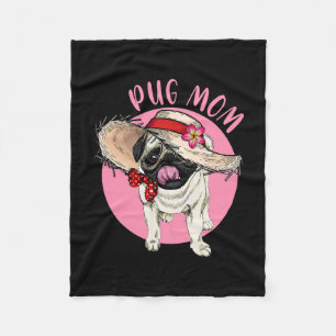 Cobertor De Velo Mãe Dia das Mães Mamãe Mamãe Mãe Pug 